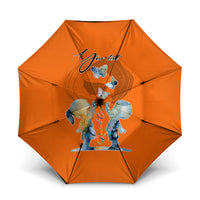Personalized Orange Shirt Day Umbrella Watercolor Handprint Butterfly