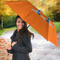 Personalized Orange Shirt Day Umbrella Watercolor Handprint Butterfly