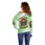 On The Naughty List Skull Christmas Off Shoulder Sweater - Wonder Print Shop