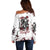 Love Me Like My Demons Do Skull Off Shoulder Sweater - Wonder Print Shop