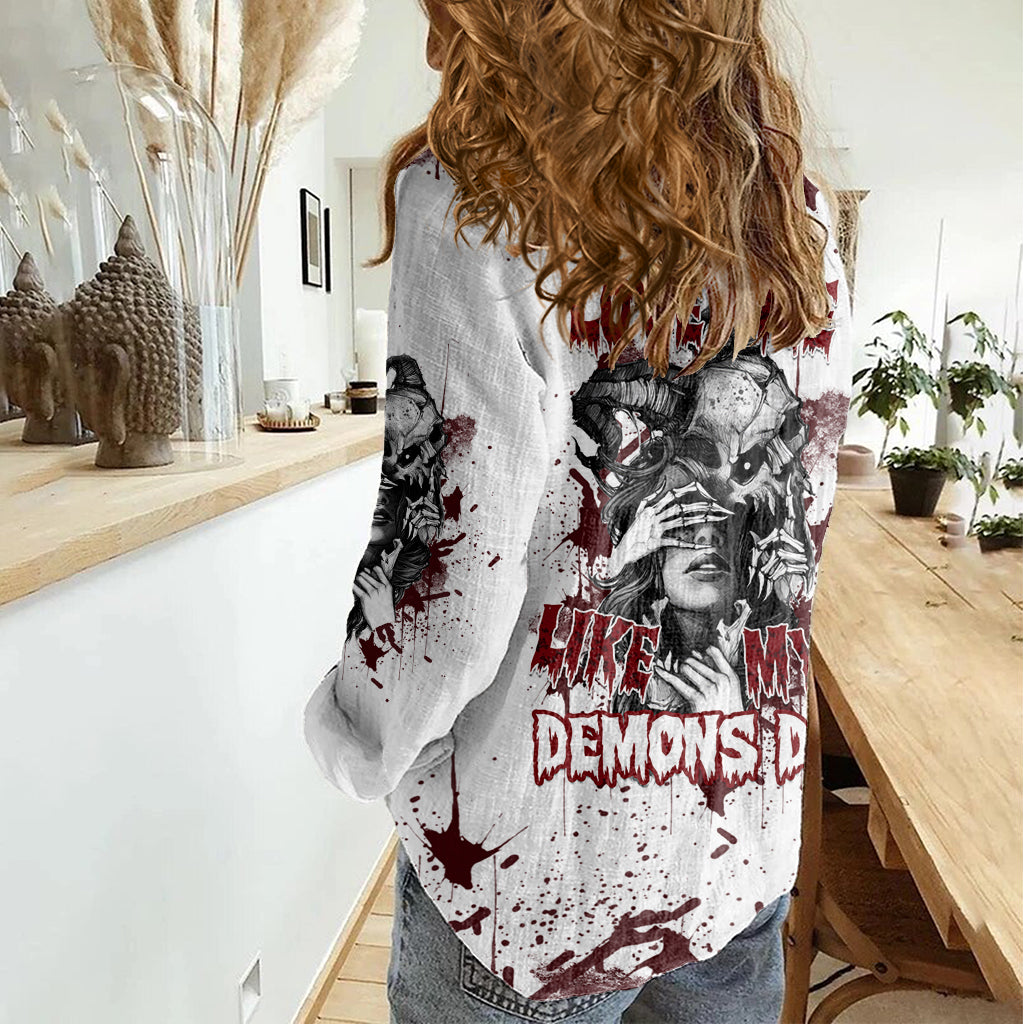 love-me-like-my-demons-do-skull-women-casual-shirt