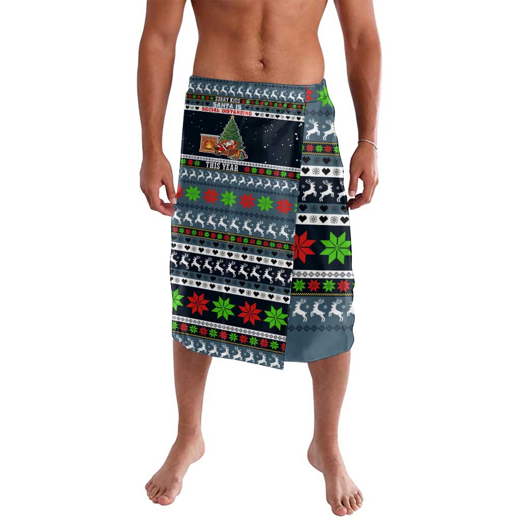 Sorry Kids Santa Is Social Distancing This Year Christmas Lavalava Xmas Holiday Patterns - Wonder Print Shop