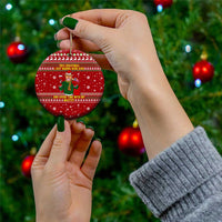 Spend Time With My Mastiff Christmas Ceramic Ornament Xmas Holiday Patterns - Wonder Print Shop