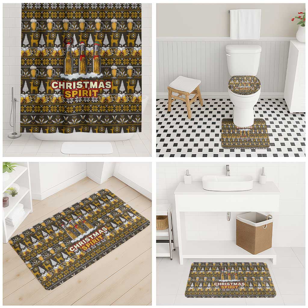 Spirit Beer Christmas Bathroom Set Xmas Holiday Patterns - Wonder Print Shop
