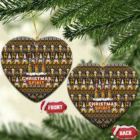 Spirit Beer Christmas Ceramic Ornament Xmas Holiday Patterns - Wonder Print Shop