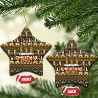 Spirit Beer Christmas Ceramic Ornament Xmas Holiday Patterns - Wonder Print Shop