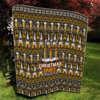 Spirit Beer Christmas Quilt Xmas Holiday Patterns - Wonder Print Shop