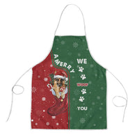 German Shepherd Merry Christmas Christmas Apron Xmas Holiday Patterns - Wonder Print Shop