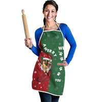 German Shepherd Merry Christmas Christmas Apron Xmas Holiday Patterns - Wonder Print Shop
