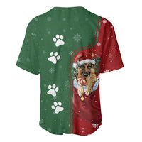 German Shepherd Merry Christmas Christmas Baseball Jersey Xmas Holiday Patterns - Wonder Print Shop