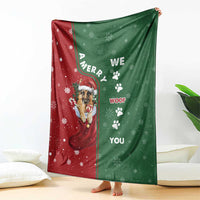 German Shepherd Merry Christmas Christmas Blanket Xmas Holiday Patterns - Wonder Print Shop