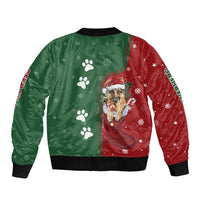 German Shepherd Merry Christmas Christmas Bomber Jacket Xmas Holiday Patterns - Wonder Print Shop