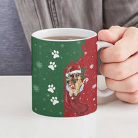 German Shepherd Merry Christmas Christmas Ceramic Mug Xmas Holiday Patterns - Wonder Print Shop