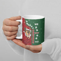 German Shepherd Merry Christmas Christmas Ceramic Mug Xmas Holiday Patterns - Wonder Print Shop