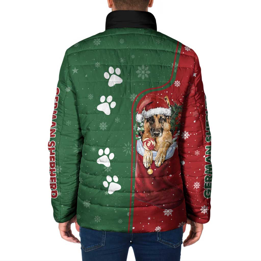 German Shepherd Merry Christmas Christmas Padded Jacket Xmas Holiday Patterns - Wonder Print Shop