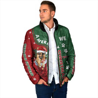German Shepherd Merry Christmas Christmas Padded Jacket Xmas Holiday Patterns - Wonder Print Shop