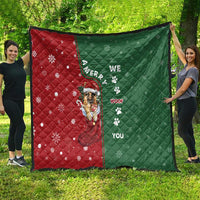 German Shepherd Merry Christmas Christmas Quilt Xmas Holiday Patterns - Wonder Print Shop