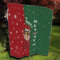 German Shepherd Merry Christmas Christmas Quilt Xmas Holiday Patterns - Wonder Print Shop