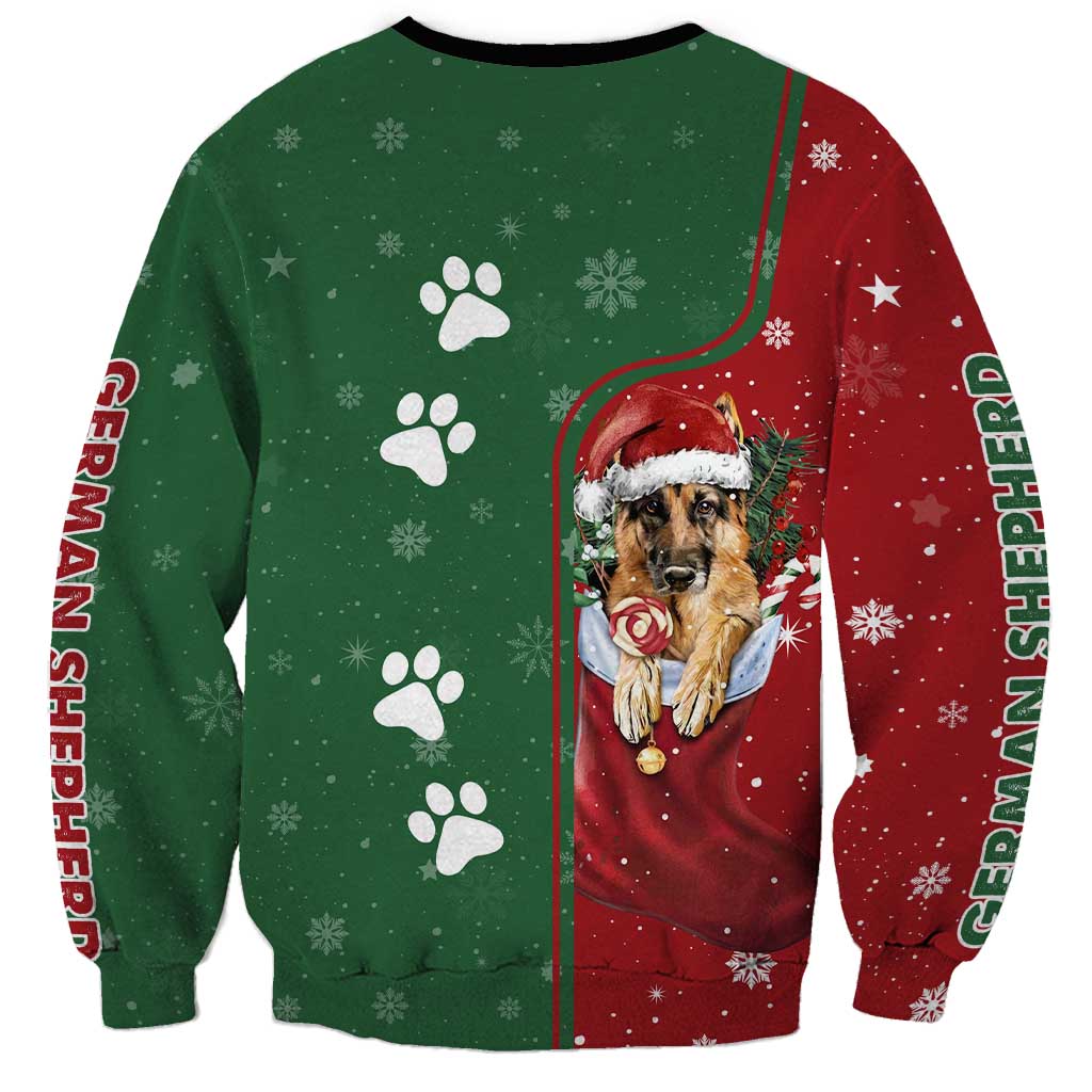 German Shepherd Merry Christmas Christmas Sweatshirt Xmas Holiday Patterns - undefined