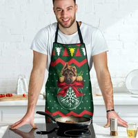 German Shepherd Ornament Christmas Apron Xmas Holiday Patterns - Wonder Print Shop