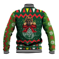 German Shepherd Ornament Christmas Baseball Jacket Xmas Holiday Patterns - Wonder Print Shop