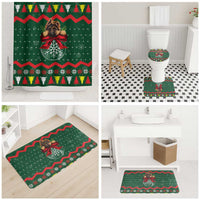 German Shepherd Ornament Christmas Bathroom Set Xmas Holiday Patterns - Wonder Print Shop