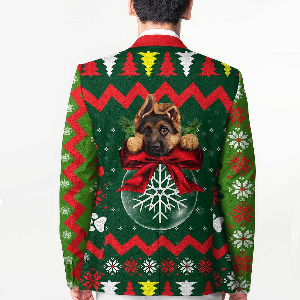 German Shepherd Ornament Christmas Blazer Xmas Holiday Patterns - Wonder Print Shop