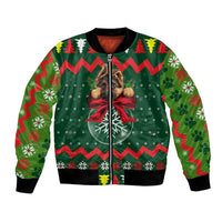 German Shepherd Ornament Christmas Bomber Jacket Xmas Holiday Patterns - Wonder Print Shop