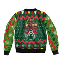 German Shepherd Ornament Christmas Bomber Jacket Xmas Holiday Patterns - Wonder Print Shop