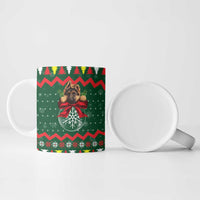 German Shepherd Ornament Christmas Ceramic Mug Xmas Holiday Patterns - Wonder Print Shop