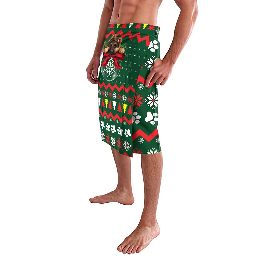 German Shepherd Ornament Christmas Lavalava Xmas Holiday Patterns - Wonder Print Shop