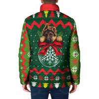 German Shepherd Ornament Christmas Padded Jacket Xmas Holiday Patterns - Wonder Print Shop