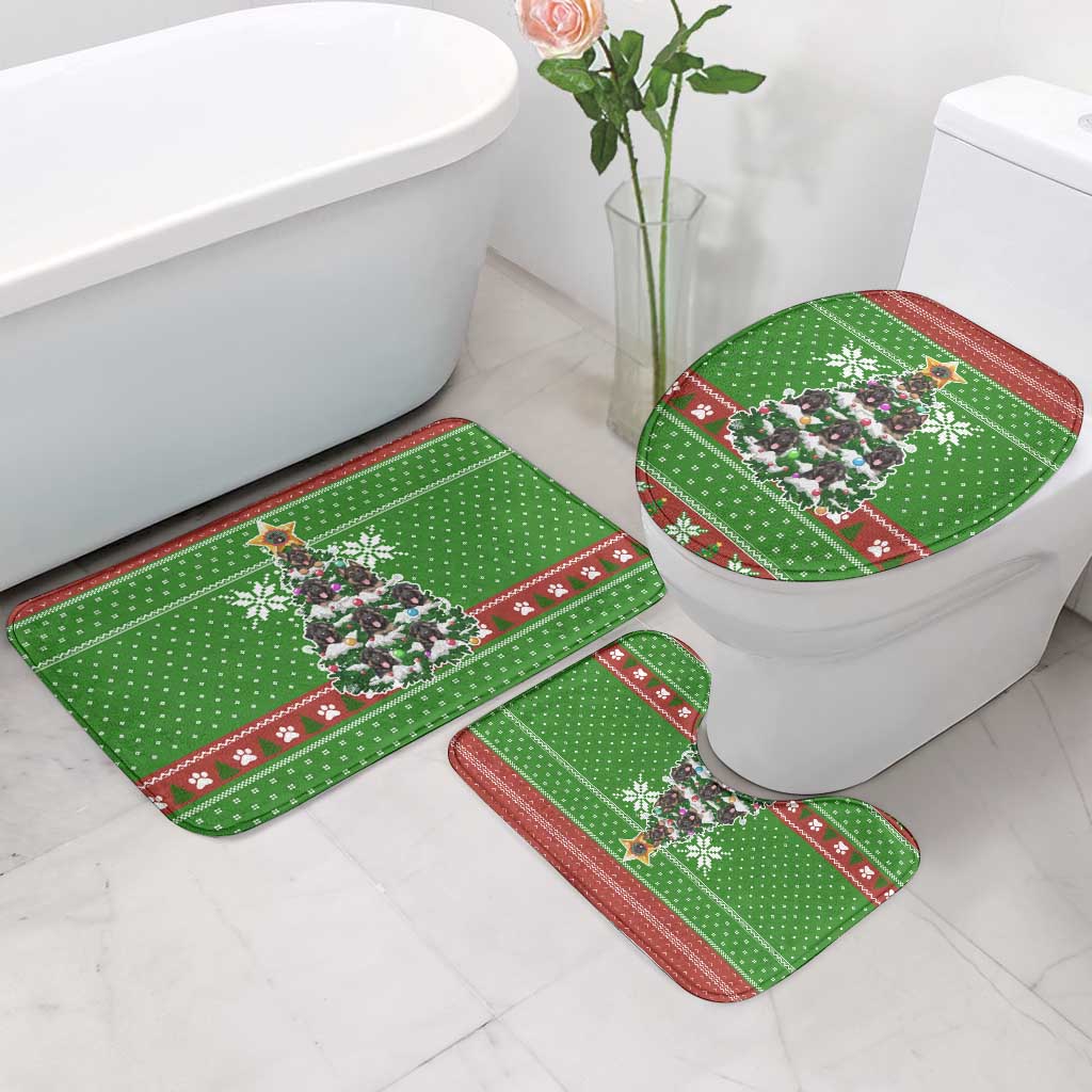 German Shepherd Pine Xmas Christmas Bathroom Set Xmas Holiday Patterns - Wonder Print Shop