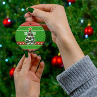 German Shepherd Pine Xmas Christmas Ceramic Ornament Xmas Holiday Patterns - Wonder Print Shop