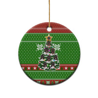 German Shepherd Pine Xmas Christmas Ceramic Ornament Xmas Holiday Patterns - Wonder Print Shop