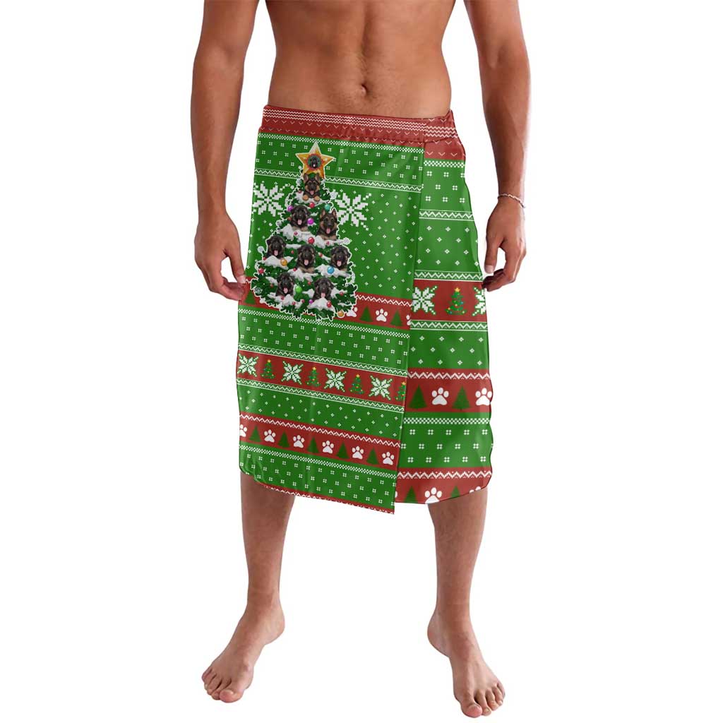 German Shepherd Pine Xmas Christmas Lavalava Xmas Holiday Patterns - Wonder Print Shop