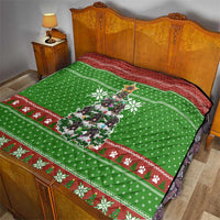 German Shepherd Pine Xmas Christmas Quilt Xmas Holiday Patterns - Wonder Print Shop