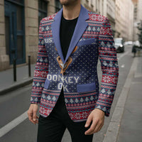 I Just Really Like Donkey Christmas Christmas Blazer Xmas Holiday Patterns - Wonder Print Shop