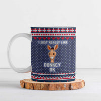 I Just Really Like Donkey Christmas Christmas Ceramic Mug Xmas Holiday Patterns - Wonder Print Shop