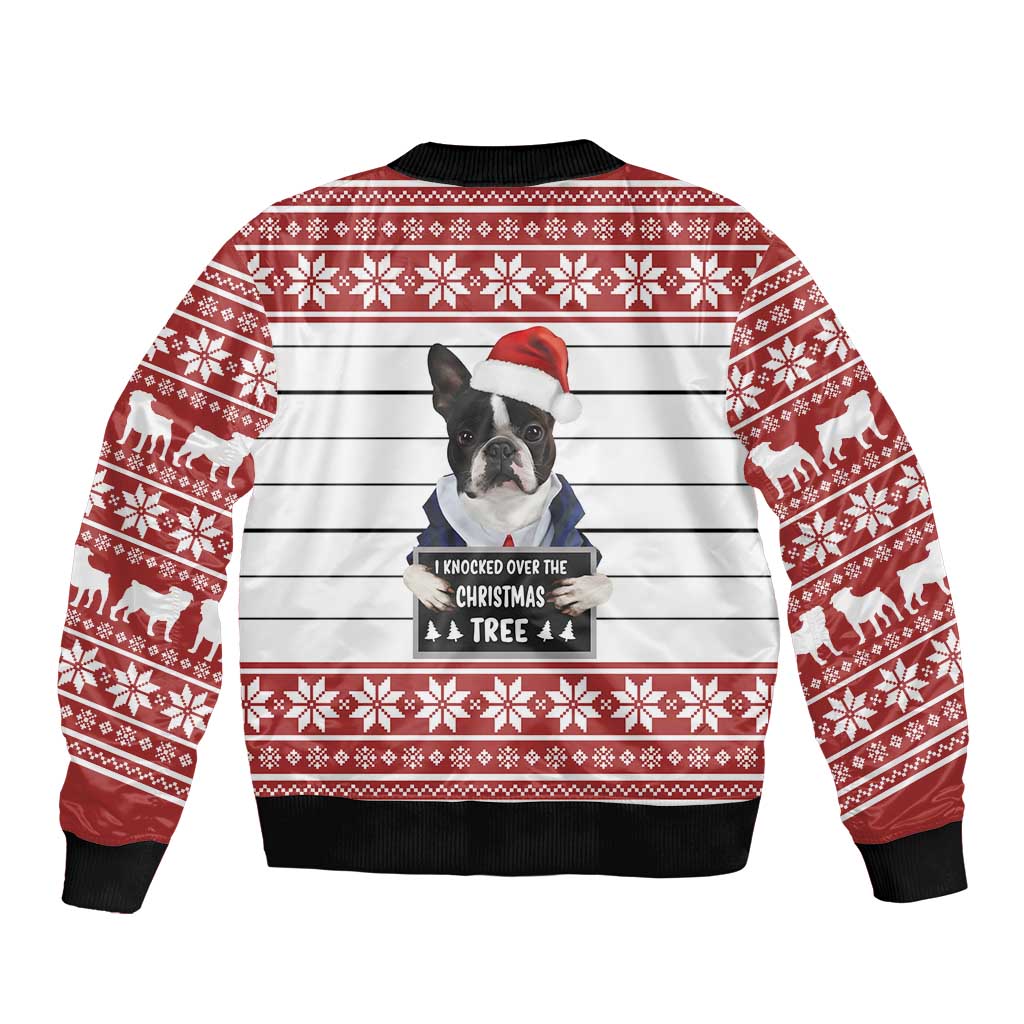 I Knocked Over Yhe Christmas Tree Christmas Christmas Bomber Jacket Xmas Holiday Patterns - Wonder Print Shop