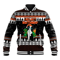 I Regret Nothing Cat Christmas Christmas Baseball Jacket Xmas Holiday Patterns - Wonder Print Shop