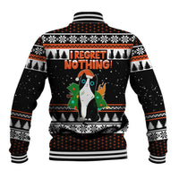 I Regret Nothing Cat Christmas Christmas Baseball Jacket Xmas Holiday Patterns - Wonder Print Shop