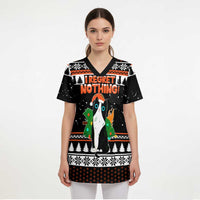 I Regret Nothing Cat Christmas Christmas Scrub Top Xmas Holiday Patterns - Wonder Print Shop
