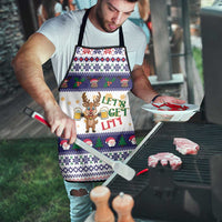 Reindeer Beer Christmas Apron Xmas Holiday Patterns - Wonder Print Shop