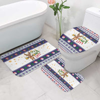 Reindeer Beer Christmas Bathroom Set Xmas Holiday Patterns - Wonder Print Shop