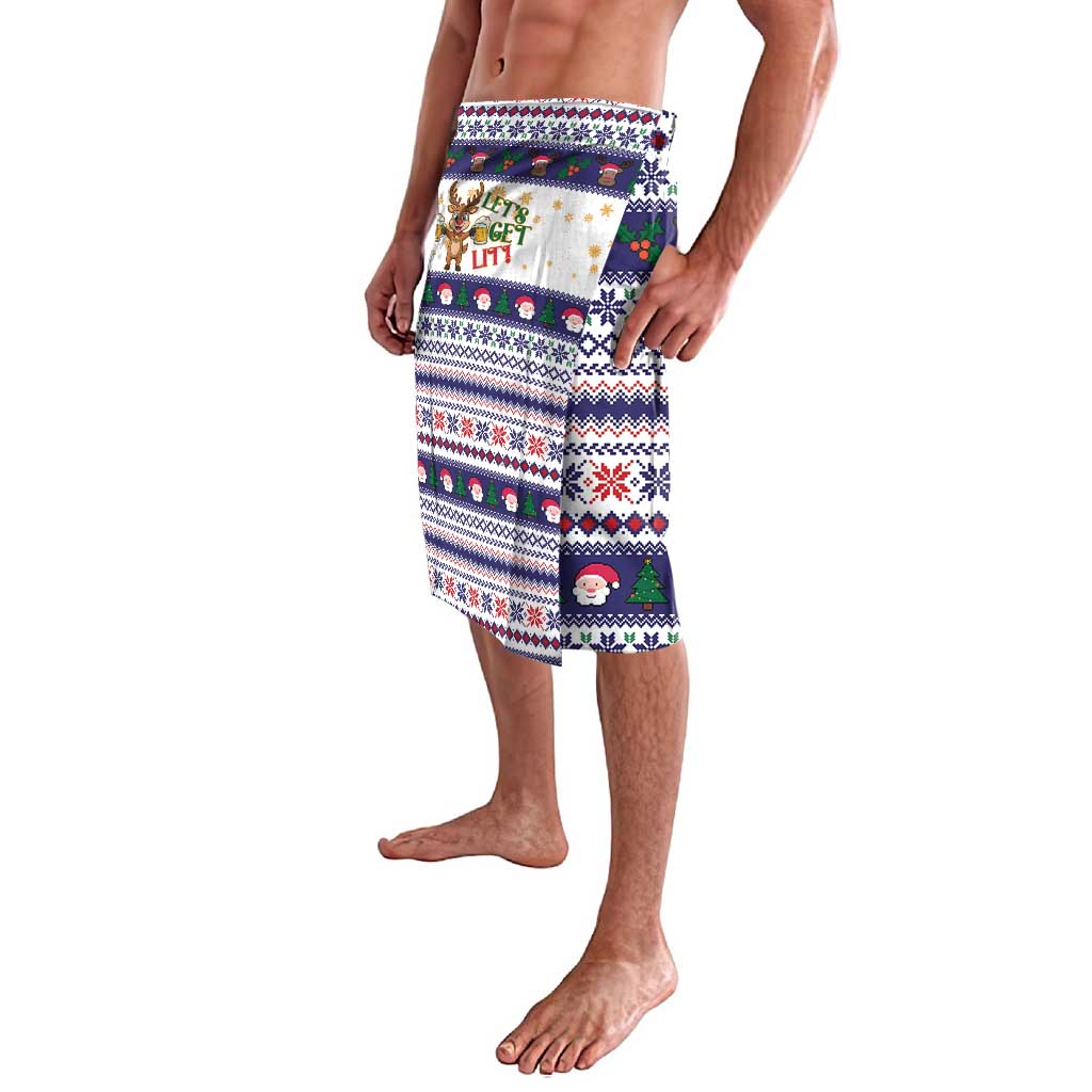 Reindeer Beer Christmas Lavalava Xmas Holiday Patterns - Wonder Print Shop
