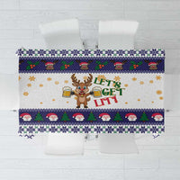Reindeer Beer Christmas Tablecloth Xmas Holiday Patterns - Wonder Print Shop