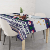 Reindeer Beer Christmas Tablecloth Xmas Holiday Patterns - Wonder Print Shop
