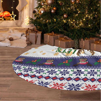 Reindeer Beer Christmas Tree Skirt Xmas Holiday Patterns - Wonder Print Shop