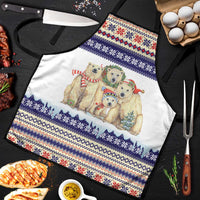 Polar Bears Christma Christmas Apron Xmas Holiday Patterns - Wonder Print Shop